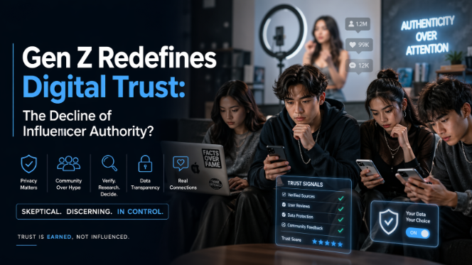 La Generación Z redefine la confianza digital: ¿el declive de la autoridad de los influencers?